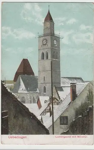 (81140) AK Überlingen, Bodensee, Münster St. Nikolaus 1918