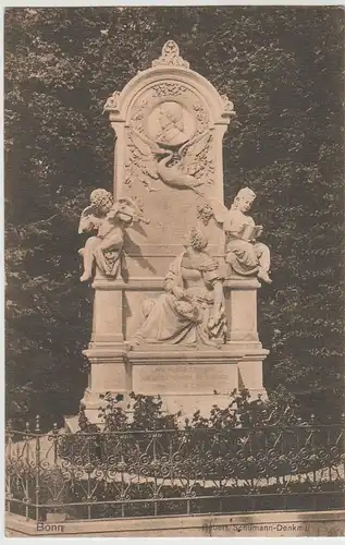(81138) AK Bonn, Robert Schumann Denkmal 1910