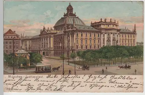 (80954) AK München, Justizpalast, 1902