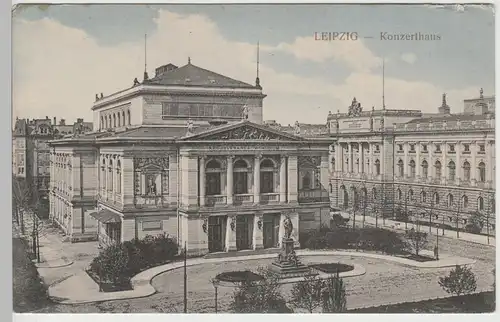 (80915) AK Leipzig, Konzerthaus, vor 1945