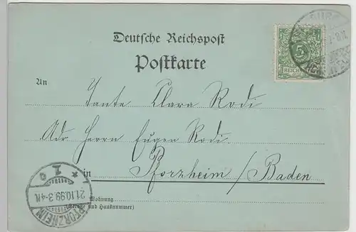 (80706) AK Neumühlen a.d. Elbe, Gondelstation, 1899