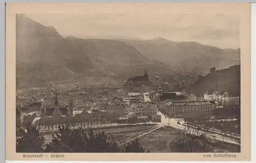 (80632) AK Kronstadt, Brașov, Blick vom Schloßberg, 1917