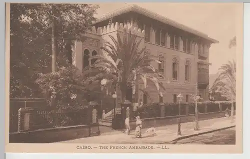 (80626) AK Kairo, The French Ambassade, vor 1945