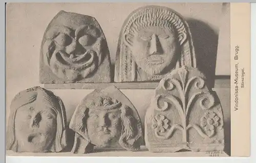 (80623) AK Brugg, Vindonissa-Museum, Stirnziegel, 1929