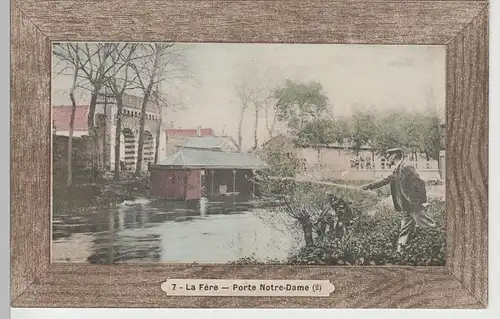 (80618) AK La Fère, Porte Notre Dame, vor 1945