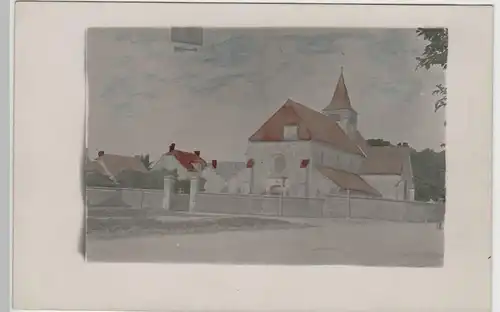 (80613) AK St. Quentin, Kirche, coloriert 1917
