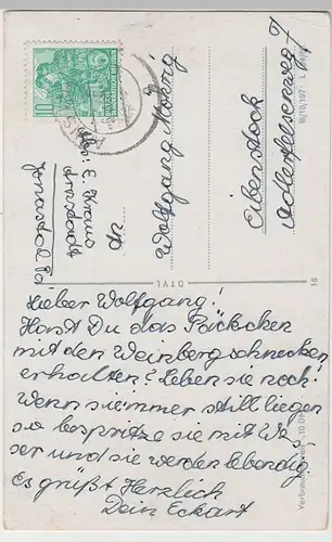 (80427) AK Arnstadt, Thür., Liebfrauenkirche, Neideckerturm 1960