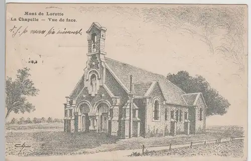 (80347) AK Mont de Lorette, La Chapelle, Feldpost 1915