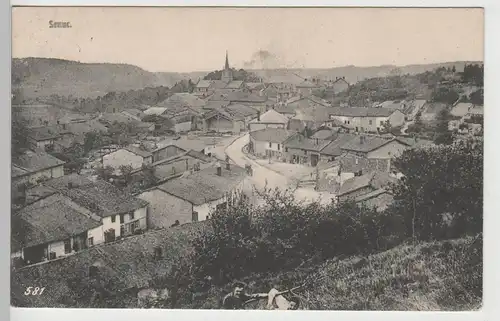 (80341) AK Senuc in Frankreich, Ortsansicht, Feldpost 1917