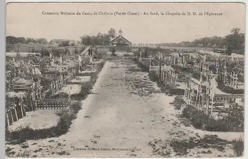 (80326) AK 1.WK Franz. Kriegsgräber, Camp de Chalons, 1914-18