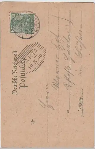 (80279) AK Burg Rheinstein bei Trechtingshausen, Litho 1900