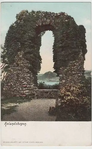 (80278) AK Rolandsbogen i.d. Burg Rolandseck, bis 1905