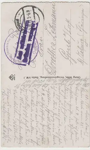 (80270) AK Jelgava (Mitau), am Wasser, Feldpost 1917