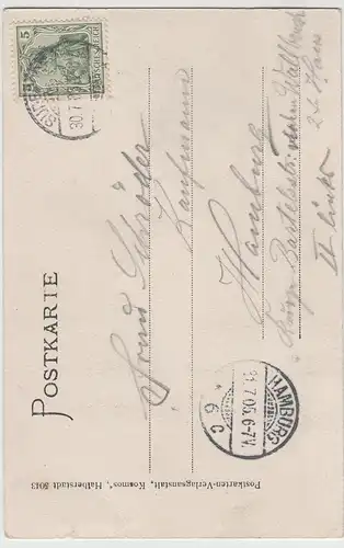 (80078) AK Suderode am Harz, Wilde Flut am Silberteich, 1905