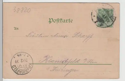 (80030) AK Halberstadt, Rathaus, 1899