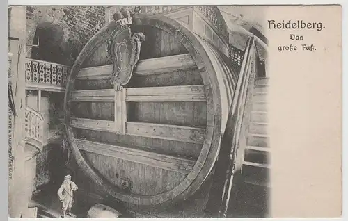 (79631) AK Heidelberg, Das Große Faß, bis 1905
