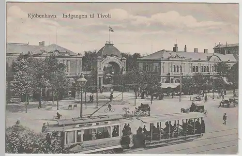 (79623) AK Kopenhagen, København, Indgangen til Tivoli, vor 1945