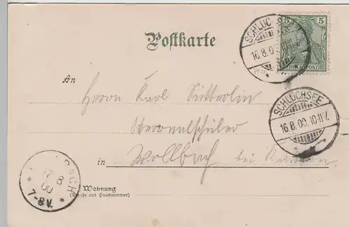 (79462) AK Schluchsee, Hotel "Zum Sternen", 1900