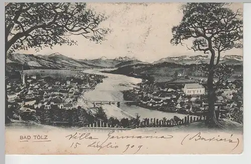 (79364) AK Bad Tölz, Panorama 1909