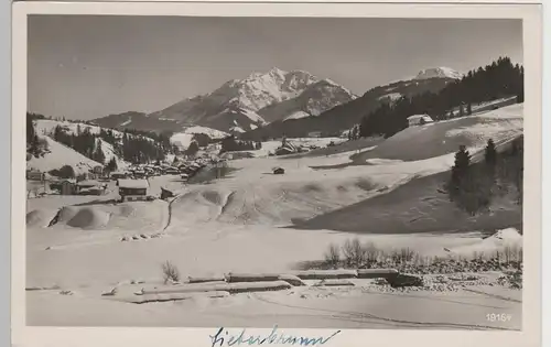 (79354) AK Fieberbrunn, Panorama mit Spielberg 1942