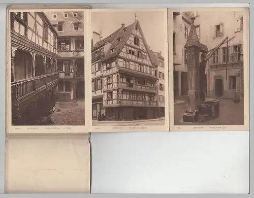 (79241) Leporello Strasbourg, Straßburg, 12 AK , vor 1945