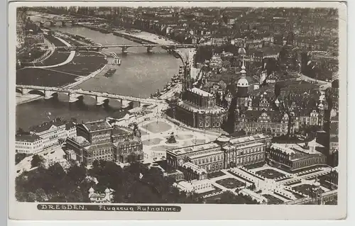 (79164) AK Dresden, Zwinger, Schloss, Oper, Luftbild 1929