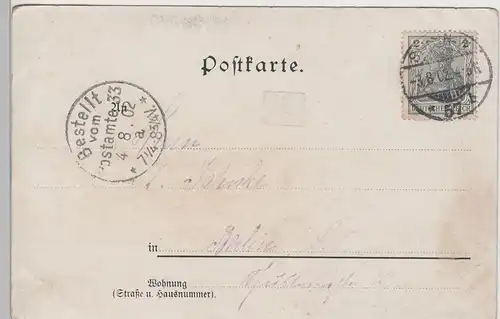 (78921) AK Gruss aus Berlin, Totalansicht, 1902