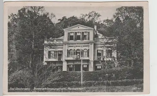 (78898) AK Bad Gleichenberg, Genesungsheim "Plankenstein", vor 1945