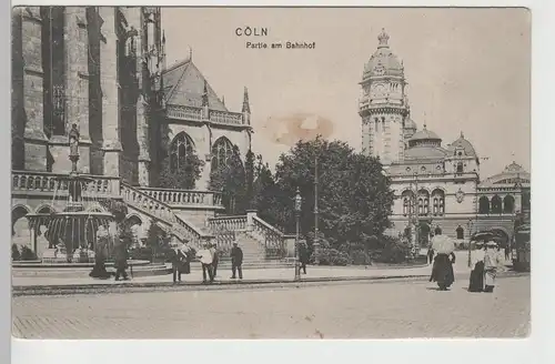 (78864) AK Köln, Partie am Bahnhof, 1907