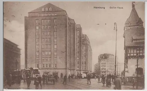 (78797) AK Hamburg, Ballin-Haus, vor 1945