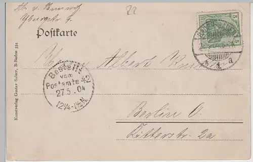(78703) AK Baden-Baden, Echo 1904