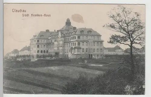 (78677) AK Glauchau, Städtisches Krankenhaus, 1918