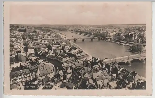 (78598) AK Frankfurt am Main, Stadtansicht, Blick vom Dom, 1940