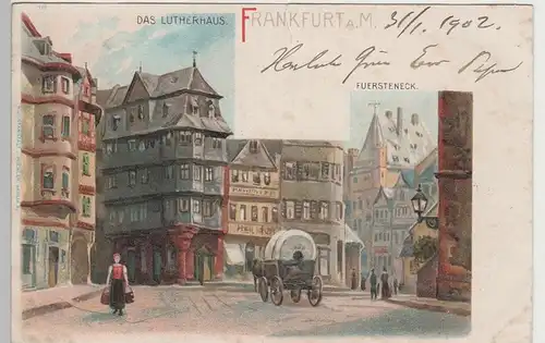 (78591) AK Frankfurt am Main, Lutherhaus, Fürsteneck 1902