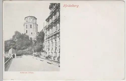 (78515) AK Heidelberg, Schloss Altan, bis 1905