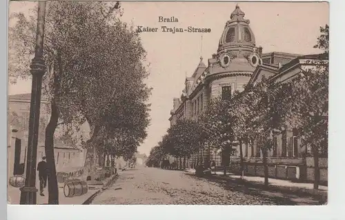 (78252) AK Brăila, Kaiser Trajan-Straße, 1917