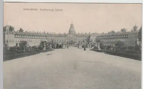 (78099) AK Karlsruhe, Großherzogl. Schloss, 1913