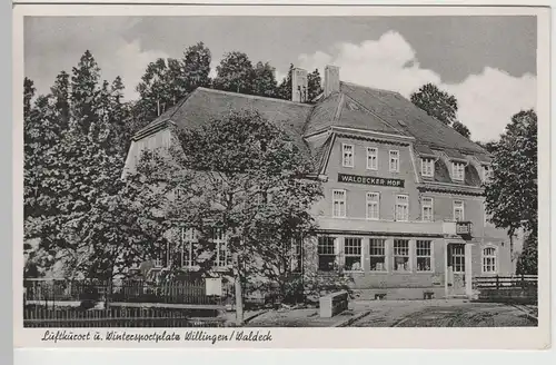 (78083) AK Willingen (Upland), Waldecker Hof, 1951