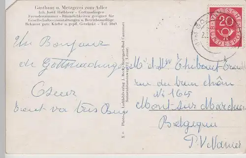 (78072) AK Gottmadingen bei Singen, Mehrbildkarte 1954