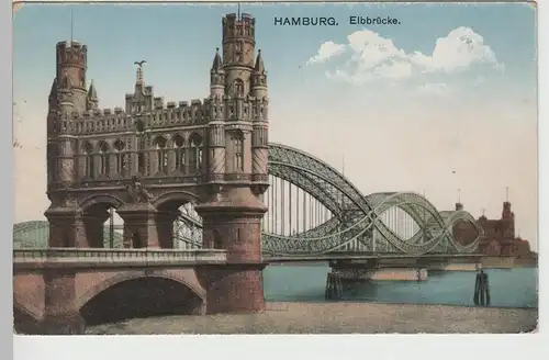(78056) AK Hamburg, Elbbrücke, vor 1920