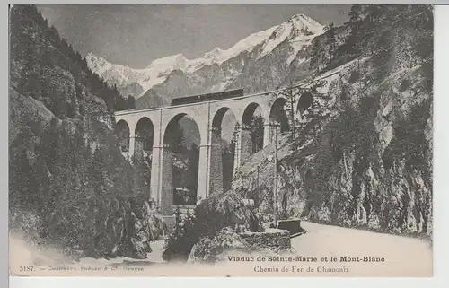 (77992) AK Viaduc de Sainte-Marie et le Mont Blanc, bis 1905