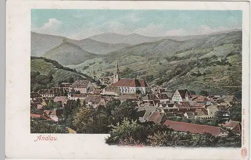 (77907) AK Andlau, Gesamtansicht, bis 1905