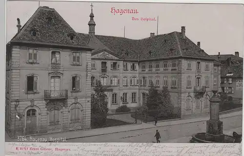 (77883) AK Hagenau, Haguenau, Elsass, Alsace, Hospital 1901