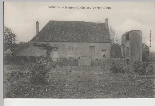 (77881) AK Murlin, Ruines du Château de Montifaux, Schloss, vor 1945
