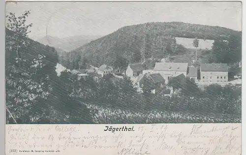 (77841) AK Jaegerthal, Jägerthal, Elsass, Alsace, Panorama 1904