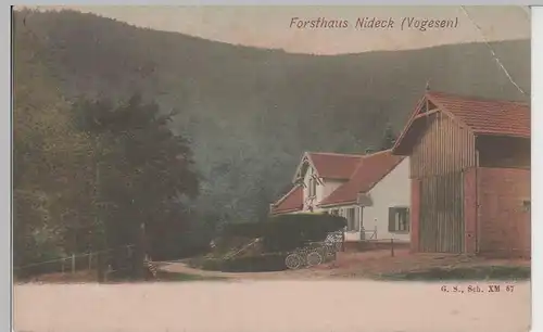 (77839) AK Forsthaus Nideck, Vogesen, bis um 1905