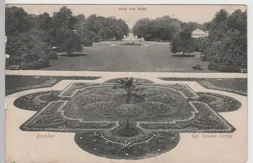 (77667) AK Dresden, Kgl. Großer Garten, 1910