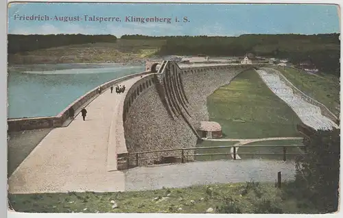 (77546) AK Klingenberg i.Sa., Friedrich August-Talsperre, vor 1945