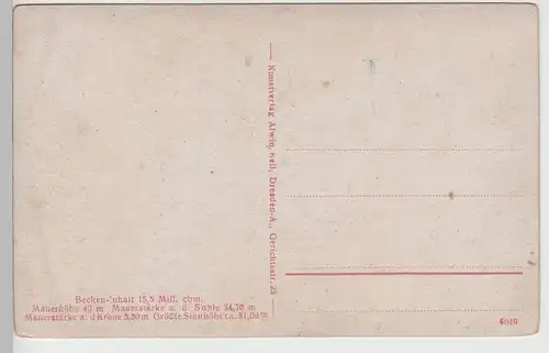 (77546) AK Klingenberg i.Sa., Friedrich August-Talsperre, vor 1945