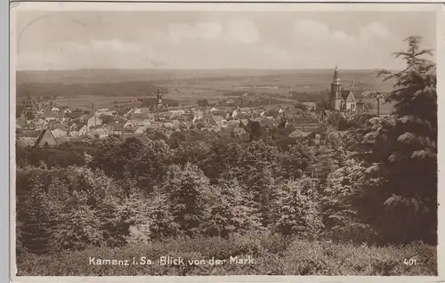 (77489) Foto AK Kamenz i.Sa. Blick von der Mark, 1926
